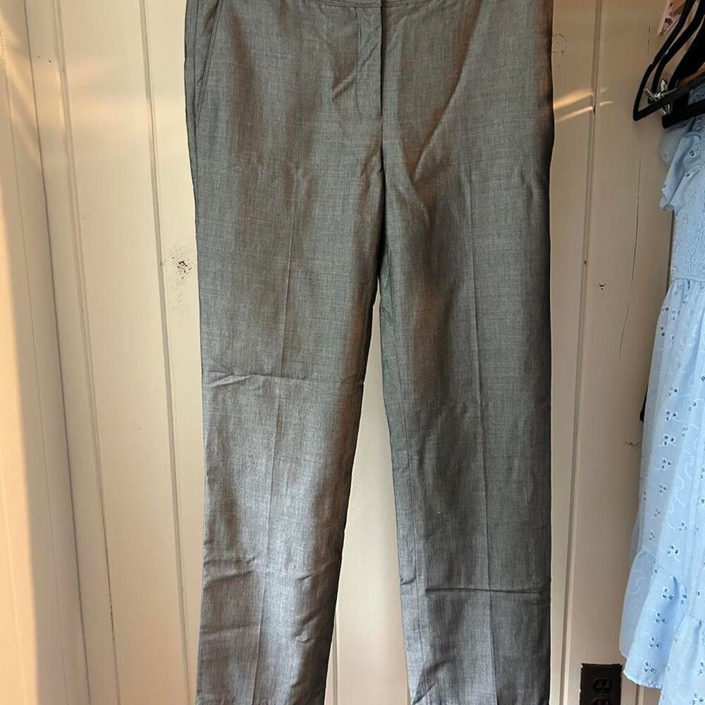 Burberry Women's Gray Wool Mohair Blend Trousers size 4